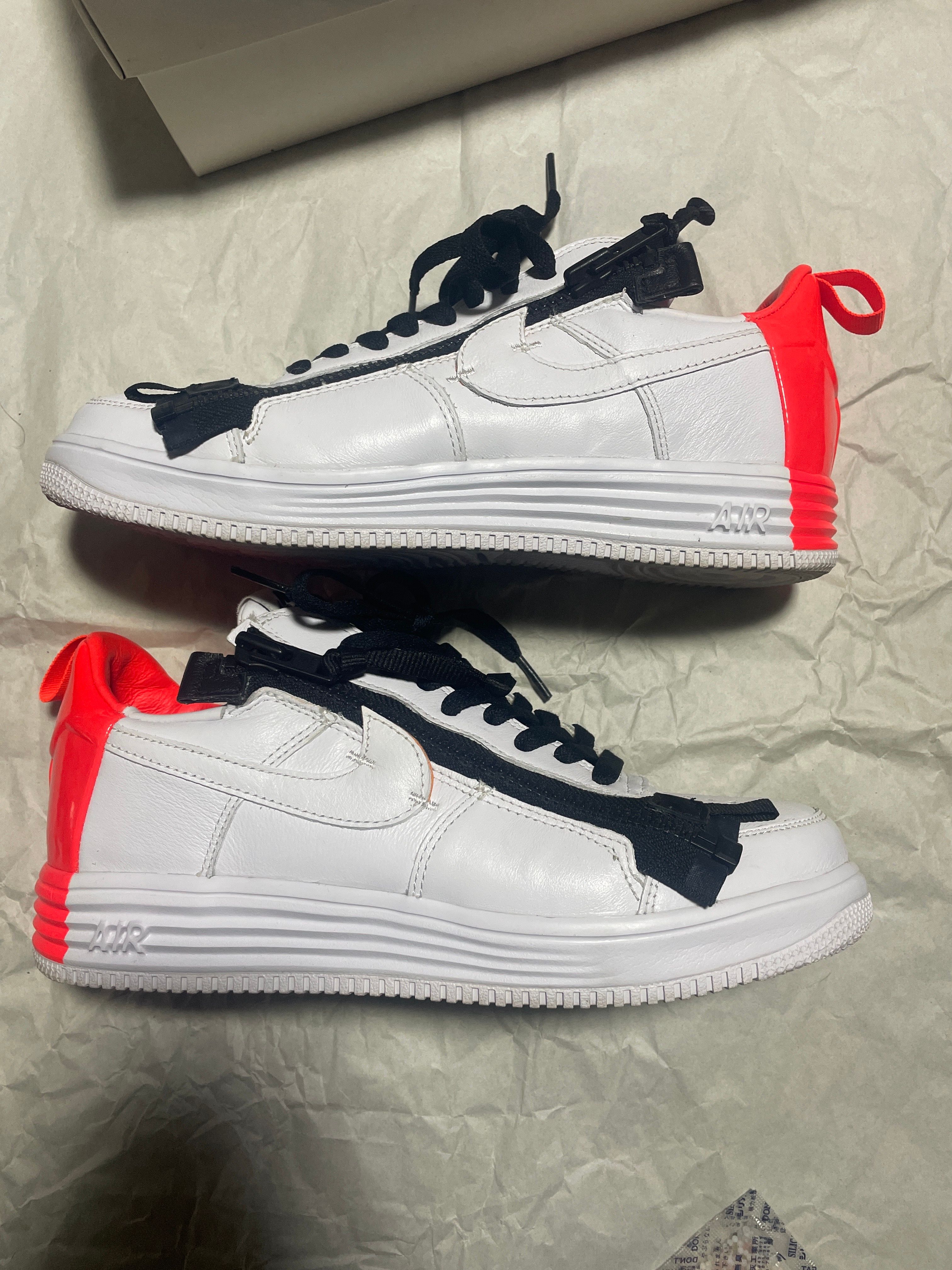 Acronym × Nike Lunar Force 1 Low "White/Bright Crimson"