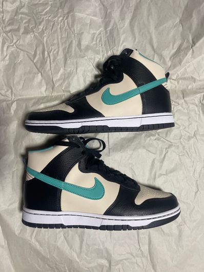 Nike Dunk High Retro EMB "Pearl White and Washed Teal"