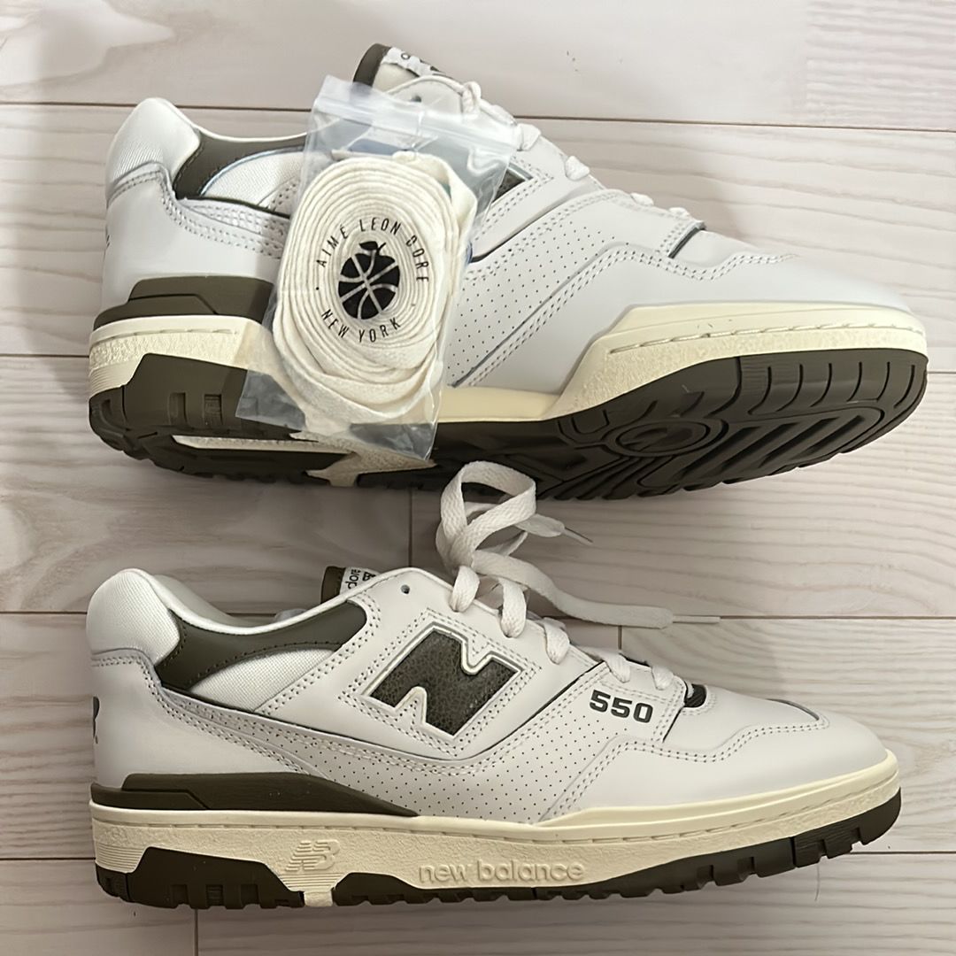 Aime Leon Dore × New Balance 550 "White/Olive"