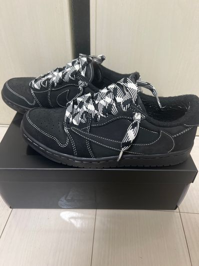 Travis Scott × Nike Air Jordan 1 Low OG SP "Black Phantom"