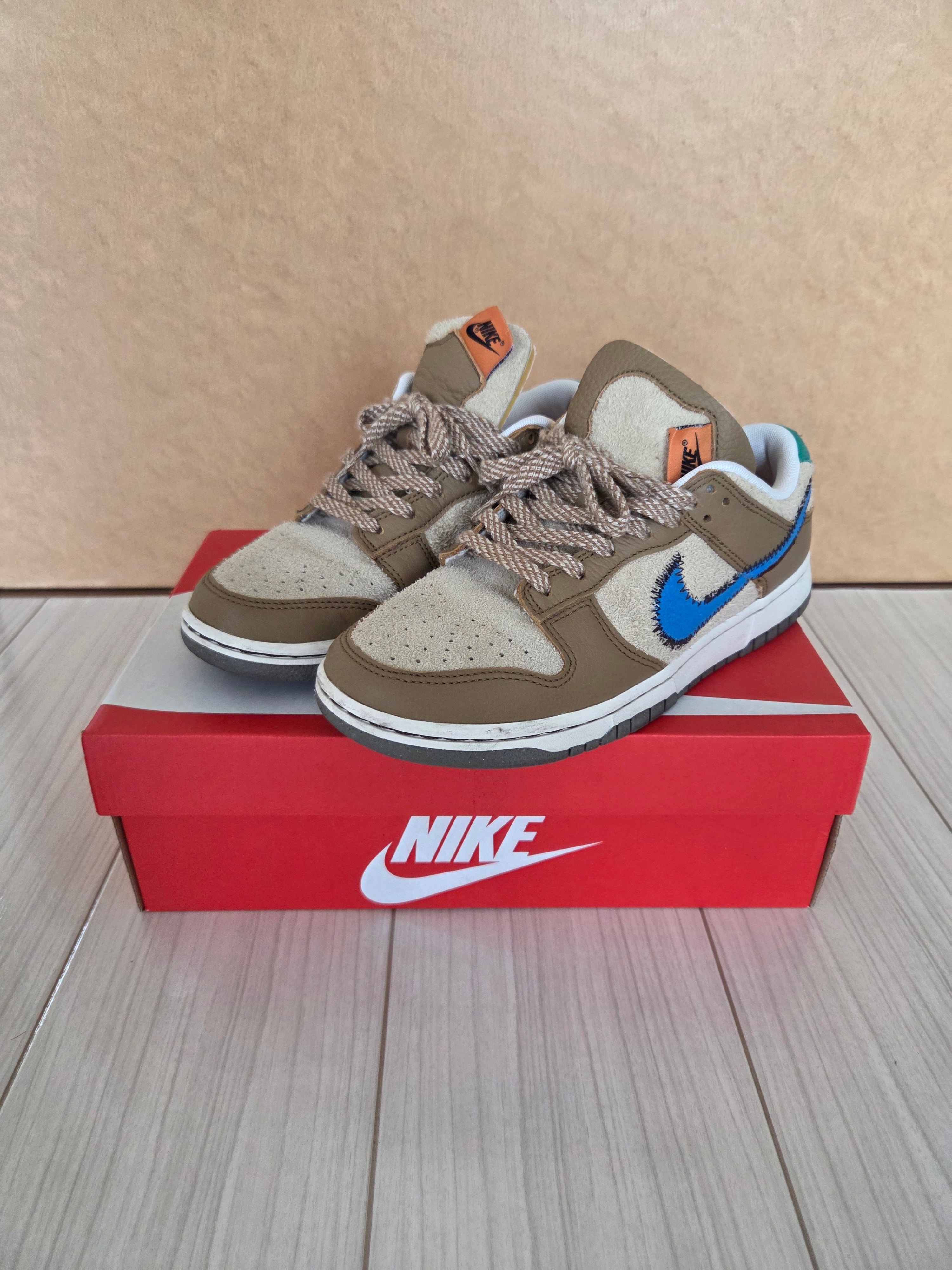 size? × Nike Dunk Low "Dark Driftwood/Photo BlueRattan"
