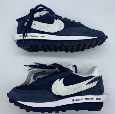 fragment design × sacai × Nike LD Waffle "Blackended Blue"