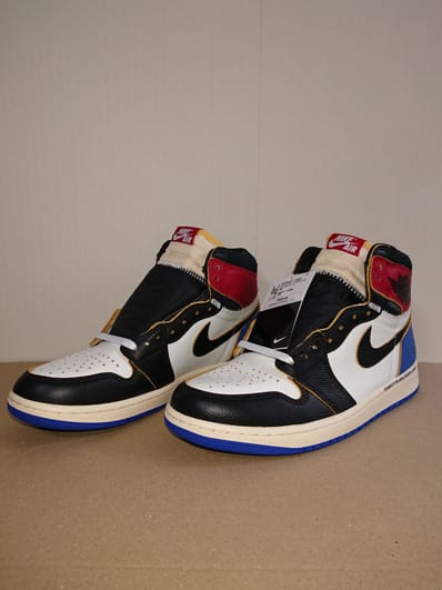 fragment design × UNION × Nike Air Jordan 1 High OG "Black/Varsity Red"