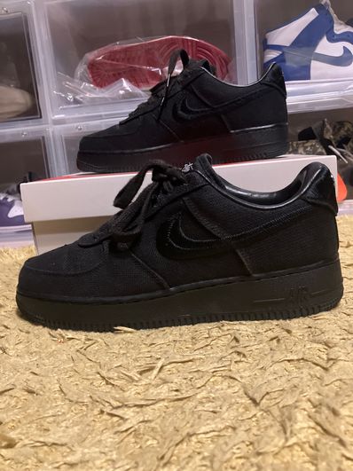 Stussy × Nike Air Force 1 Low "Triple Black"