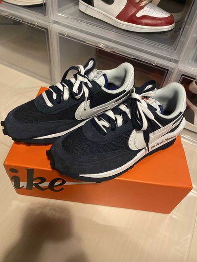 Fragment × sacai × Nike LD Waffle "Blackended Blue"