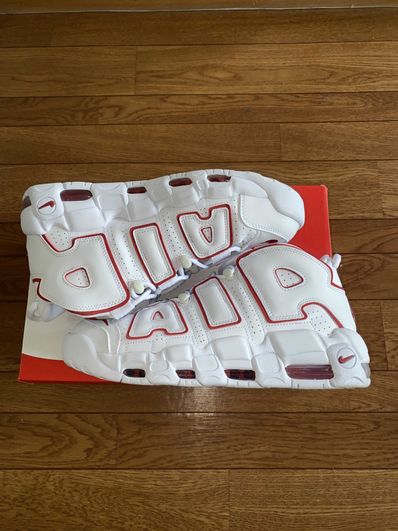 NIKE AIR MORE UPTEMPO "WHITE/VARSITY RED" (2021)