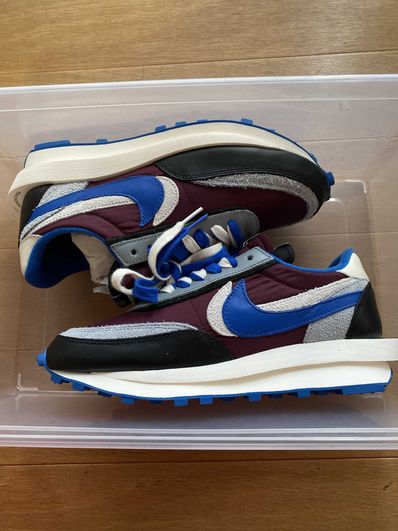 UNDERCOVER × sacai × Nike LD Waffle "Night Maroon/Pale Ivory-Ground Grey-Team Royal"