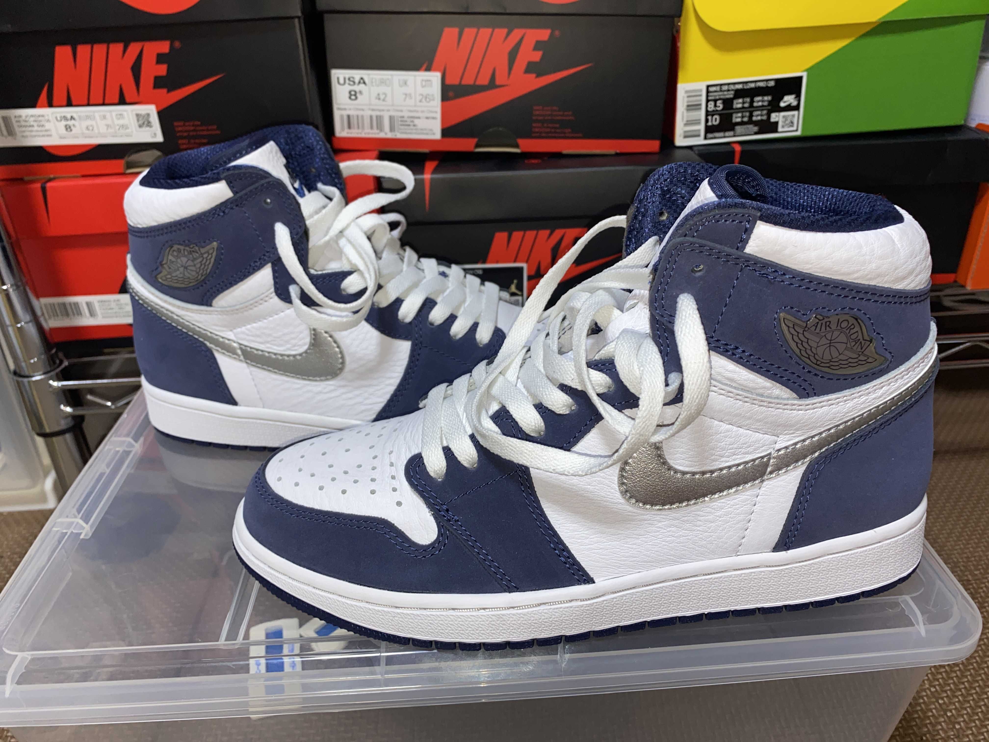 Nike Air Jordan 1 High OG CO.JP "White/Midnight Navy" (2020)(ブリーフケースなし)