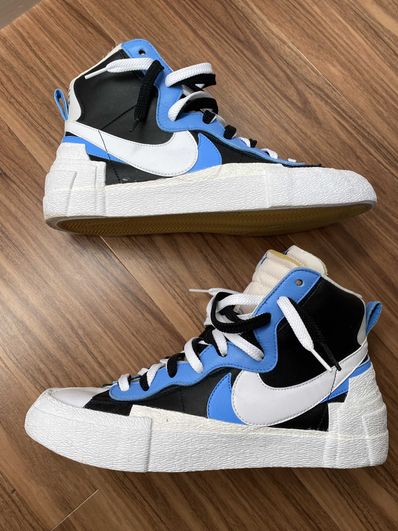 sacai × NIKE BLAZER MID "BLACK / BLUE"