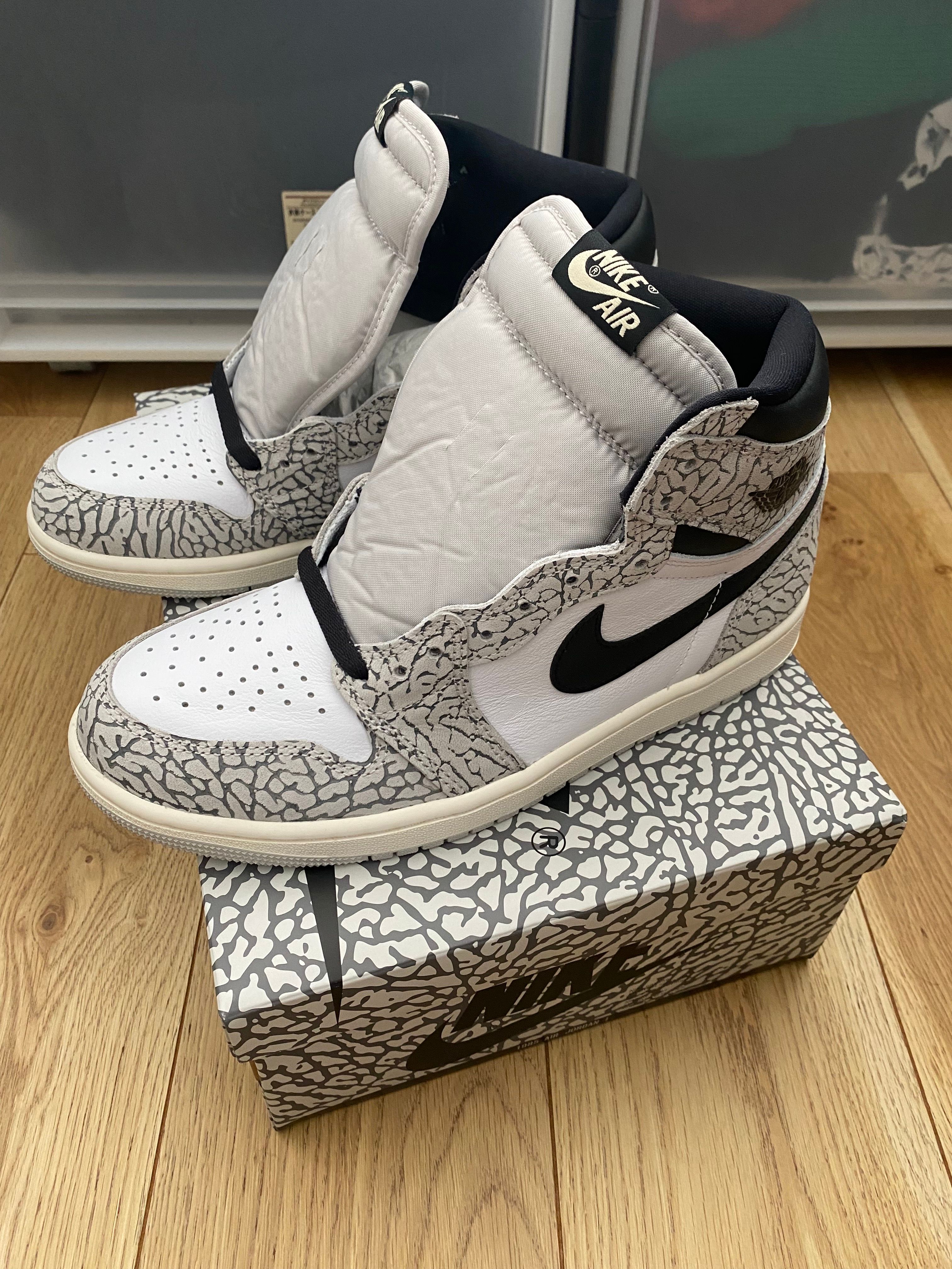 Nike Air Jordan 1 High OG "White Cement/Safari"
