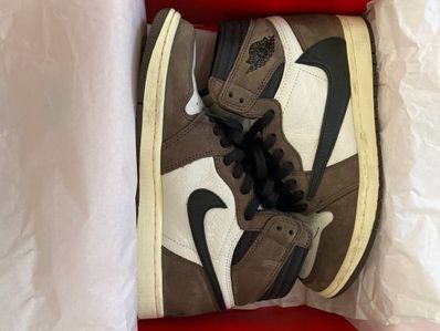 Travis Scott × Nike Air Jordan 1 Retro High OG TS SP "Sail/Dark Mocha"