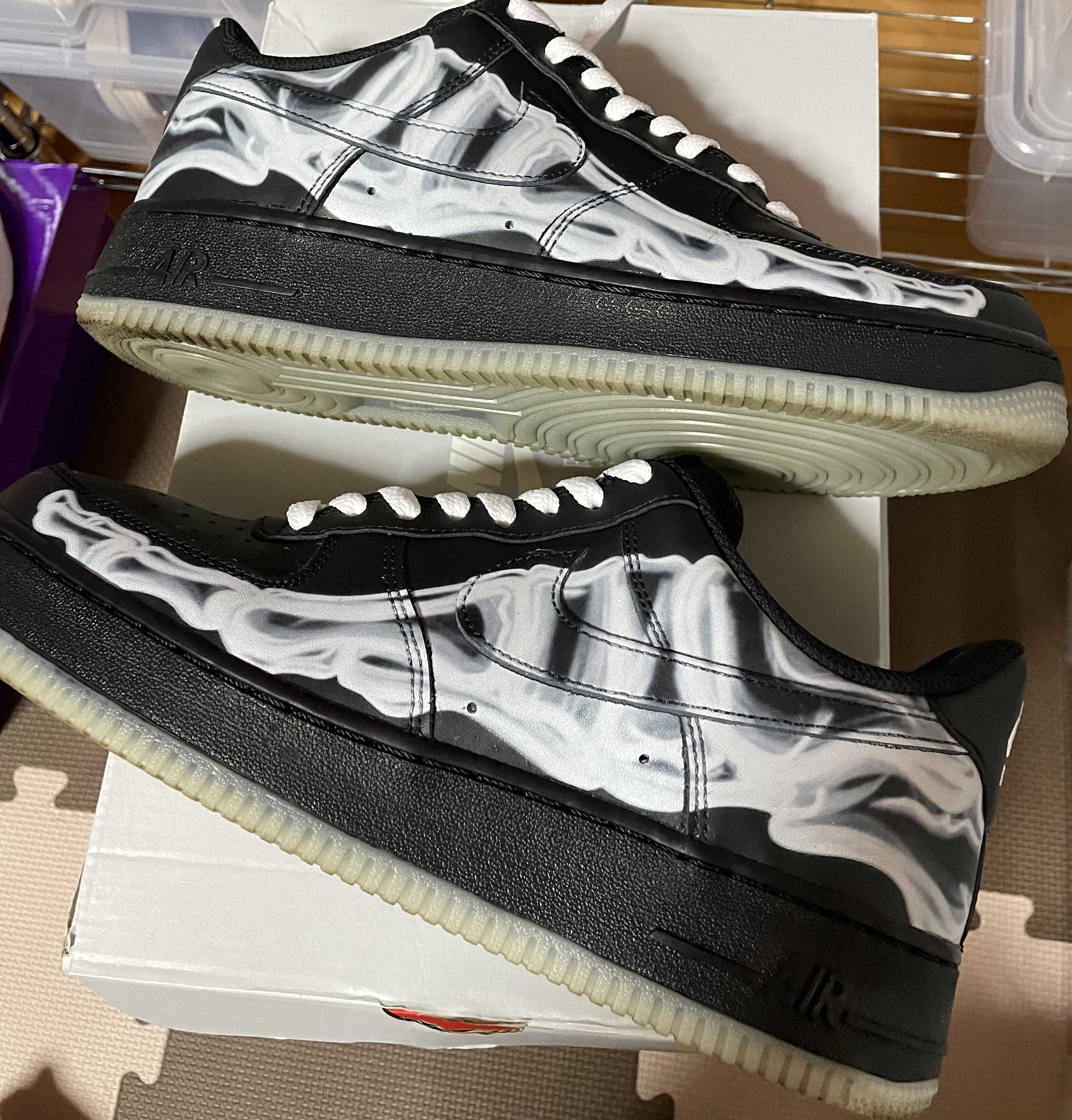 Nike Air Force 1 Low "Black Skeleton"