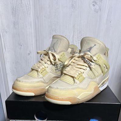 Off-White × Nike Women's Air Jordan 4 SP "Sail"