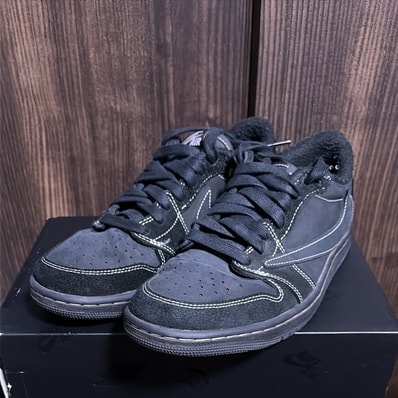 Travis Scott × Nike Air Jordan 1 Low OG SP "Black Phantom"