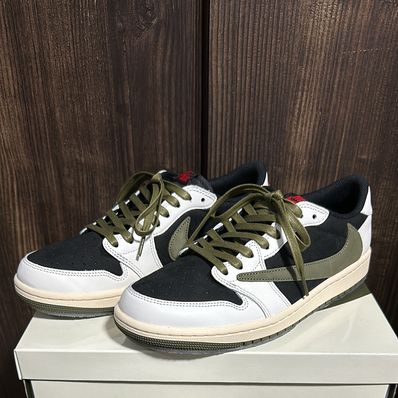 Travis Scott × Nike Women's Air Jordan 1 Low OG "Medium Olive"