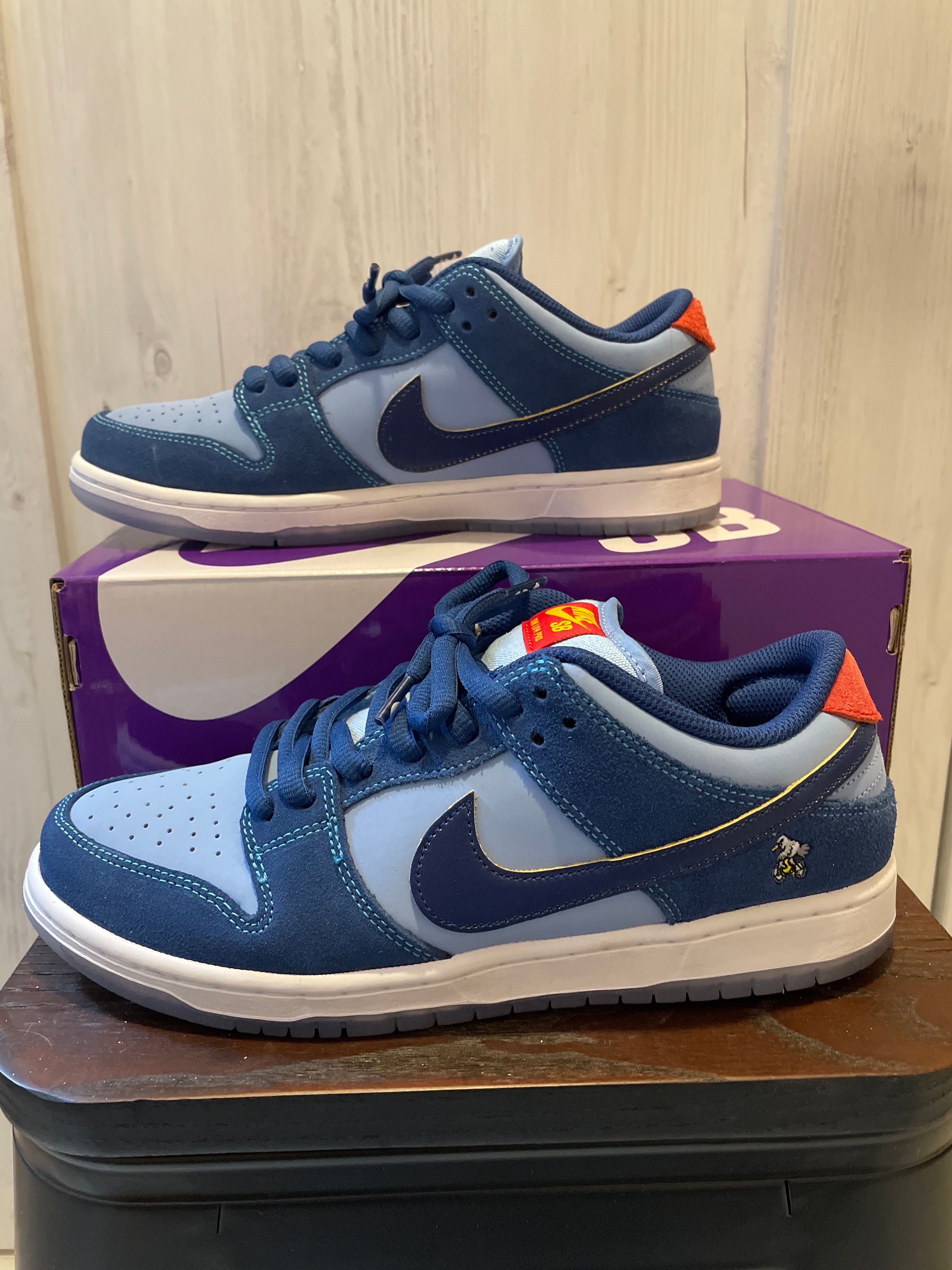 Why So Sad? × Nike SB Dunk Low "Coastal Blue/Speed Yellow-University Red"