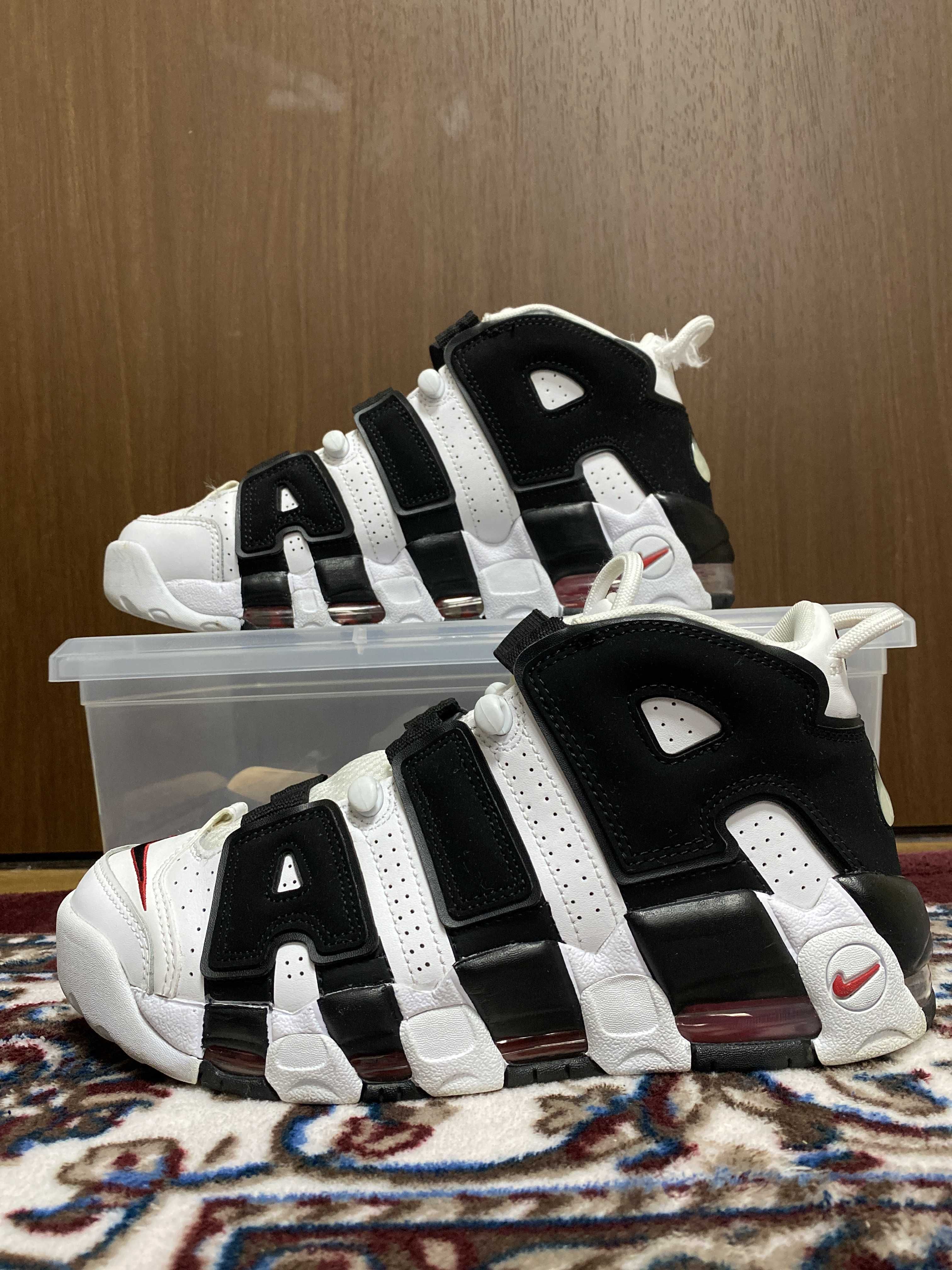 NIKE AIR MORE UPTEMPO "WHITE/BLACK/UNIVERSITY RED"(2020)
