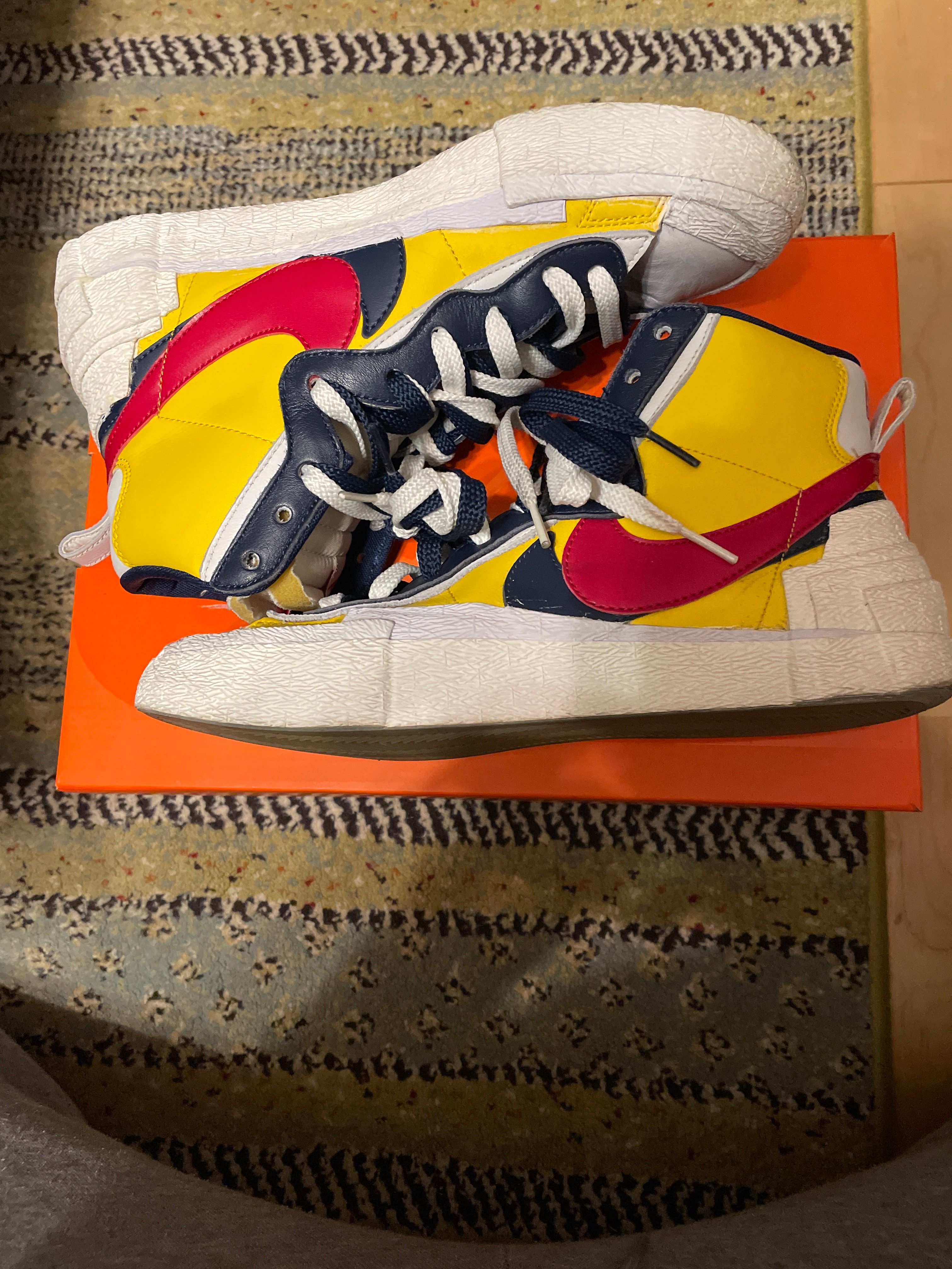 sacai × Nike Blazer Mid "Varsity Maize/Varsity Red"