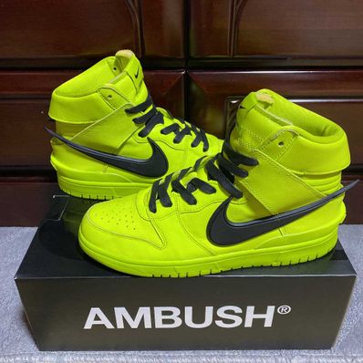 AMBUSH × NIKE DUNK HIGH "FLASH LIME"