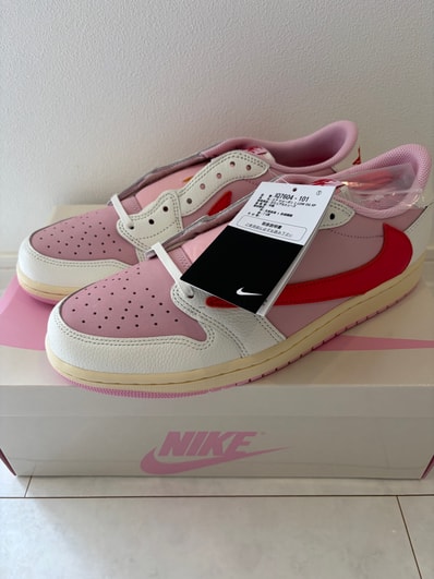 Travis Scott × Nike Air Jordan 1 Retro Low OG "Sail/Tropical Pink"