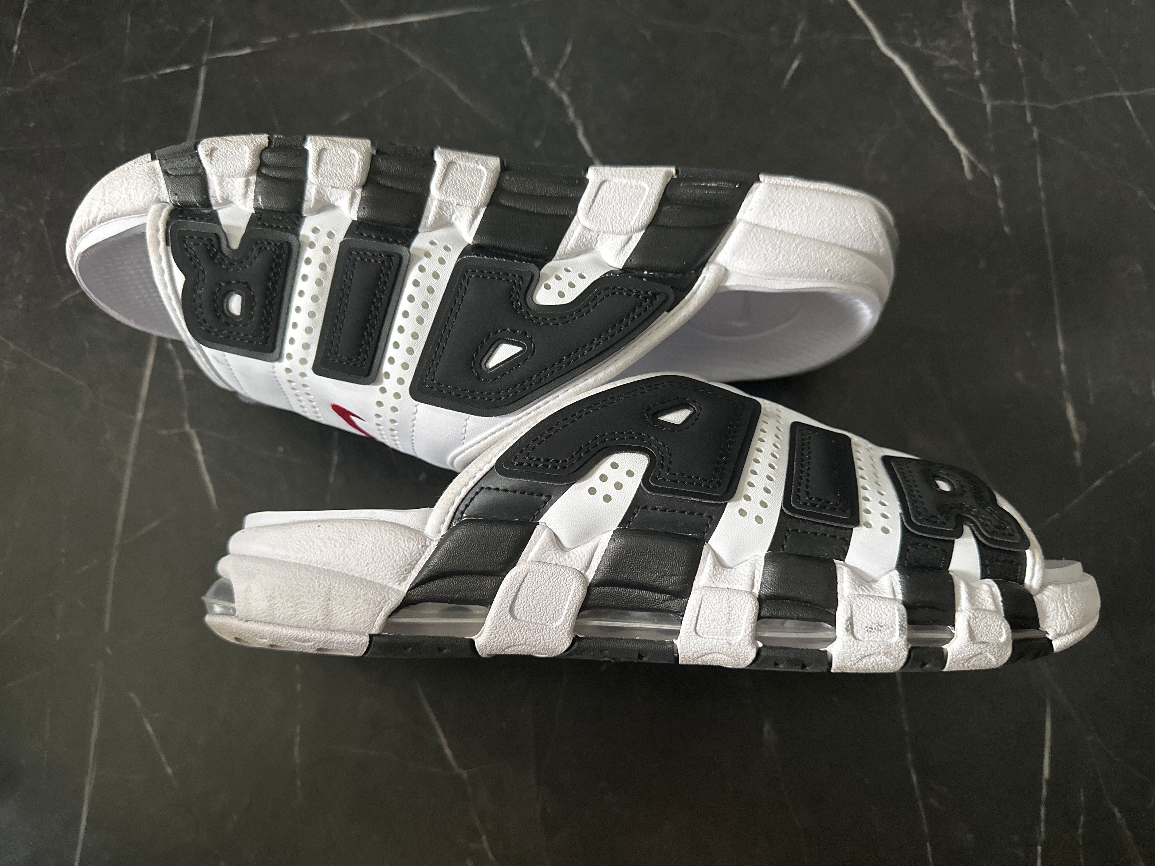 Nike Air More Uptempo Slide "White and Black"