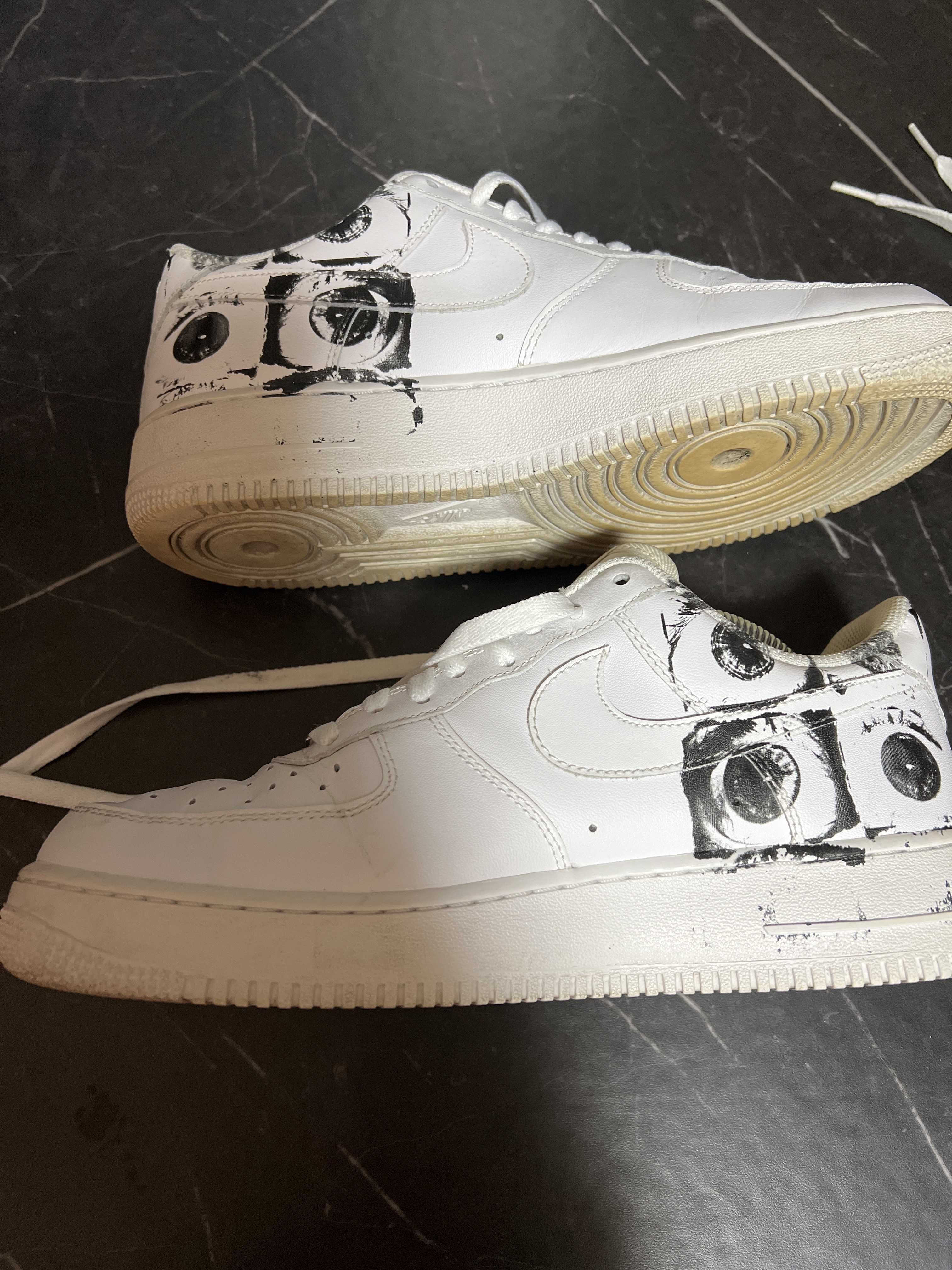 Supreme × COMME des GARCONS SHIRT × Nike Air Force 1 Low "White"