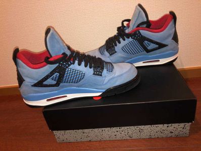 Travis Scott × Nike Air Jordan 4 Retro Cactus Jack "University Blue"