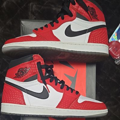 Spiderman × Nike Air Jordan 1 Origin Story "Gym Red/White/Photo Blue/Black"