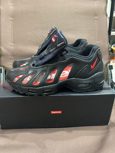 Supreme × Nike Air Max 96 "Black/Speed Red/Clear"