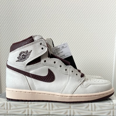 A Ma Maniere × Nike Air Jordan 1 Retro High OG "Sail and Burgundy"