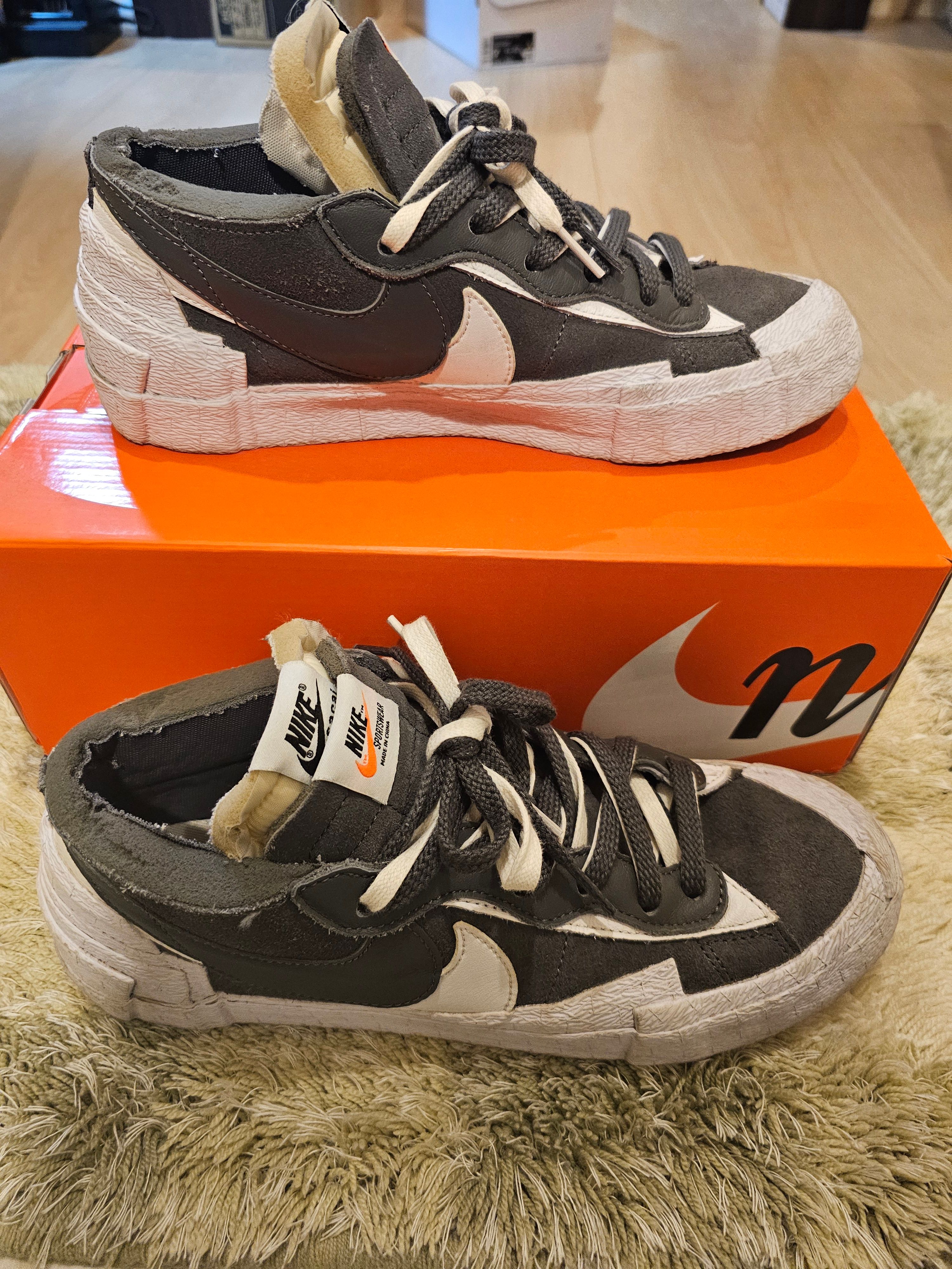 Sacai × Nike Blazer Low "Iron Grey"