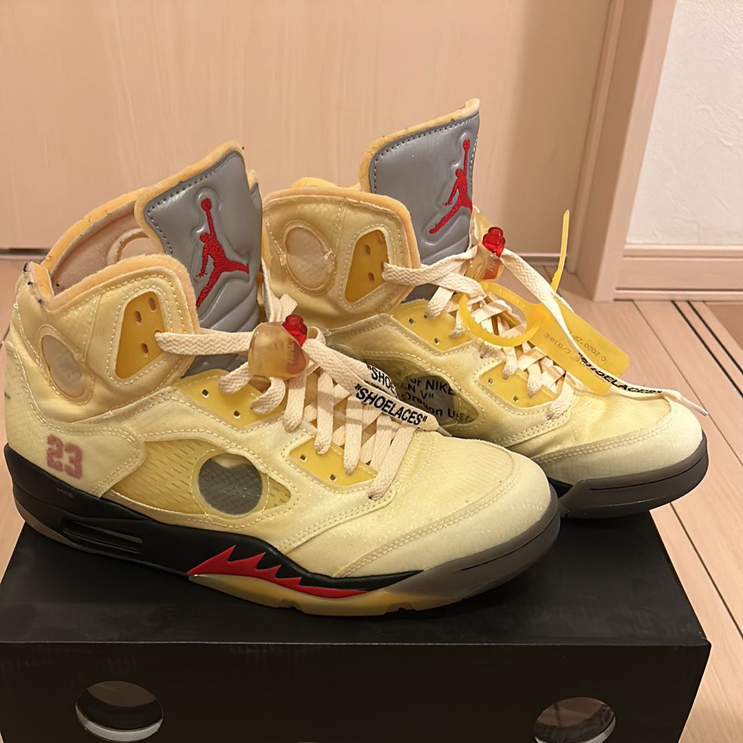 Off-White × Nike Air Jordan 5 "Sail"