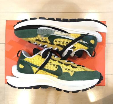 sacai × Nike Vapor Waffle "Tour Yellow/Stadium Green-Sail"