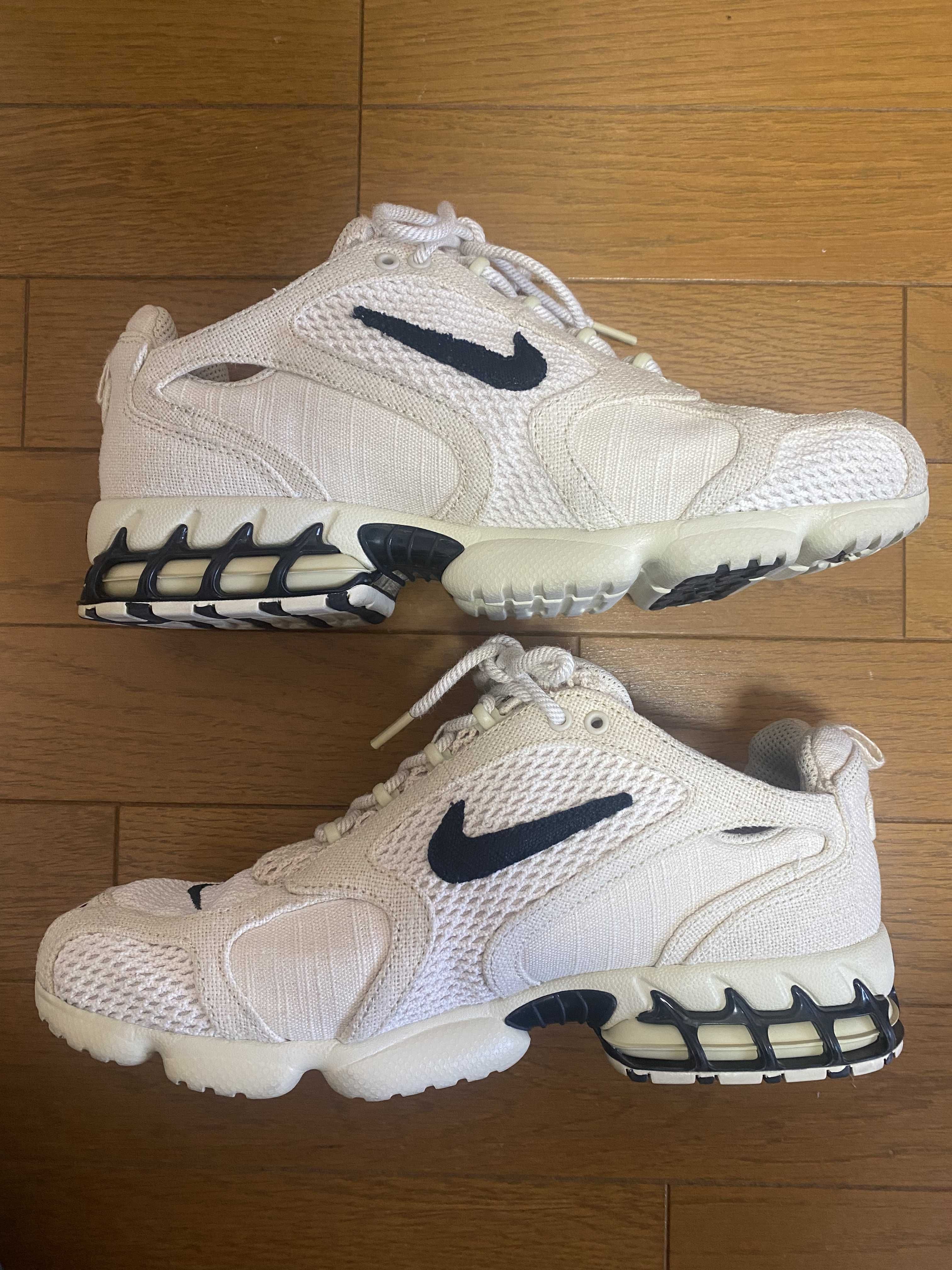 Stussy × Nike Air Zoom Spiridon CG 2 "Fossil/Black"