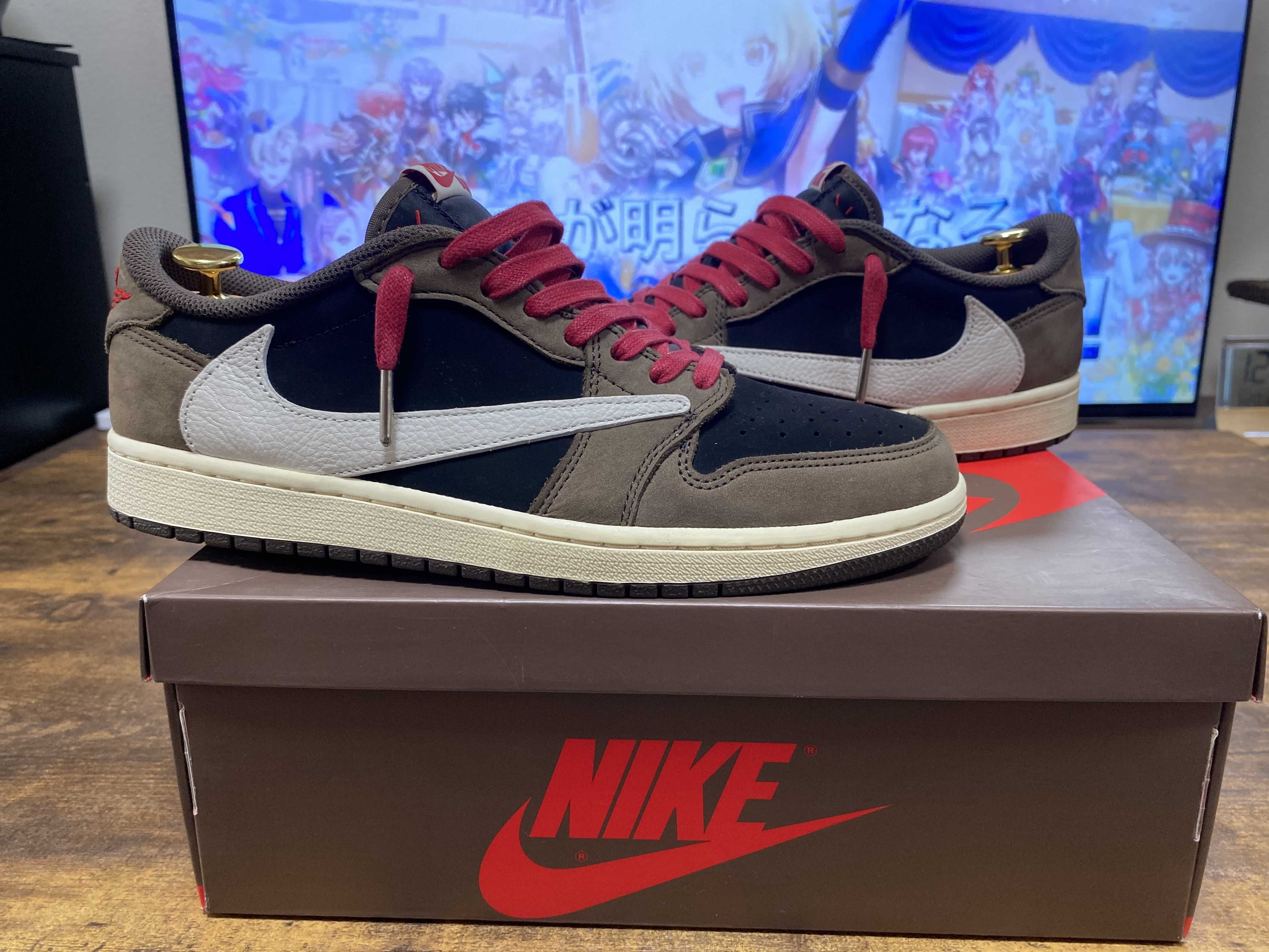 Travis Scott × Nike Air Jordan 1 Low OG SP-T "Black/Dark Mocha"