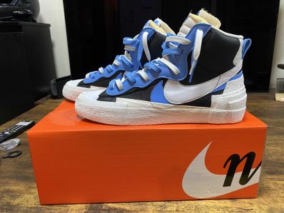 sacai × NIKE BLAZER MID "BLACK / BLUE"