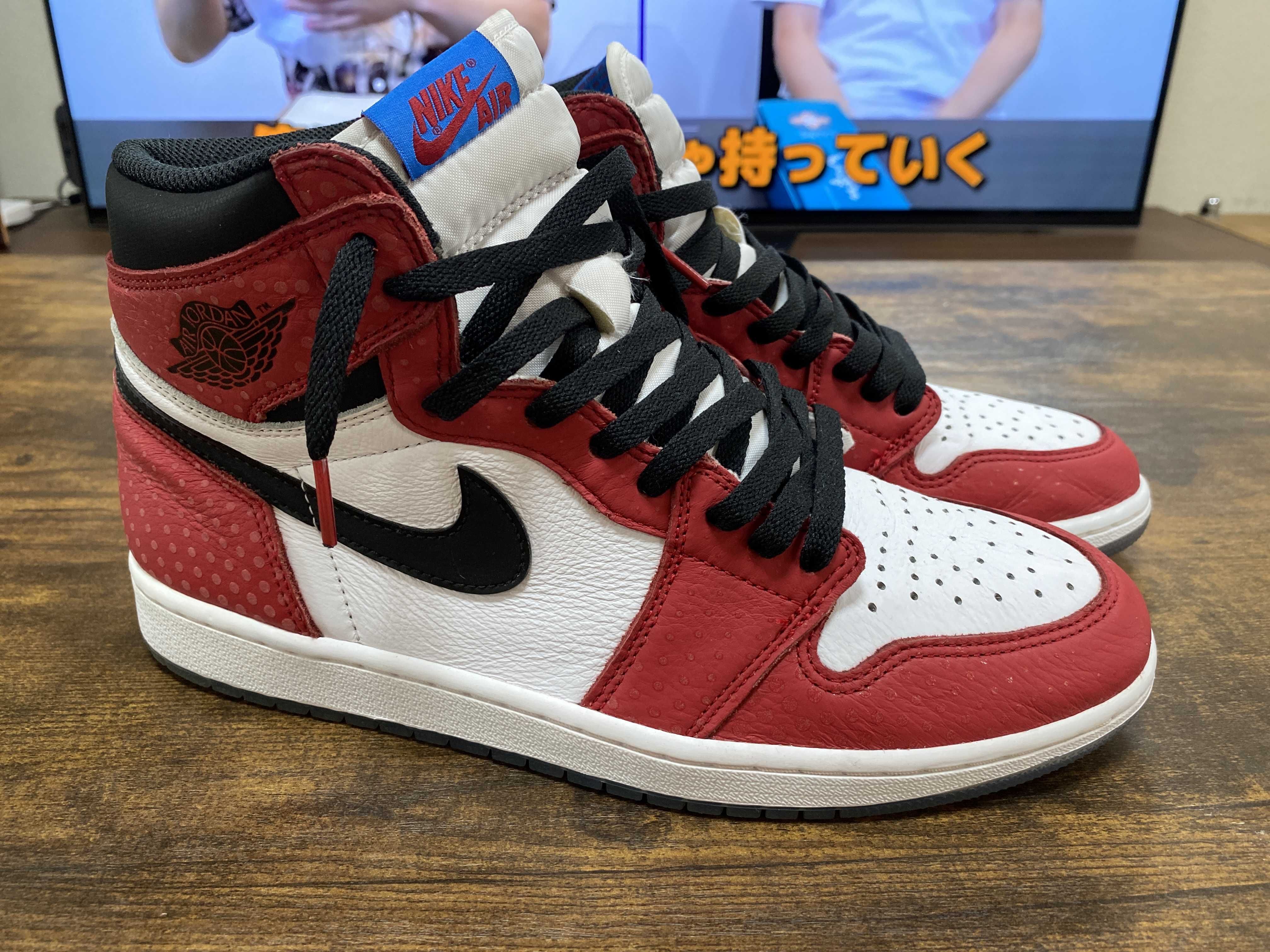 Spiderman × Nike Air Jordan 1 Origin Story "Gym Red/White/Photo Blue/Black"