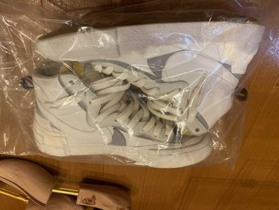 sacai × NIKE BLAZER MID "WHITE/WOLF GREY"