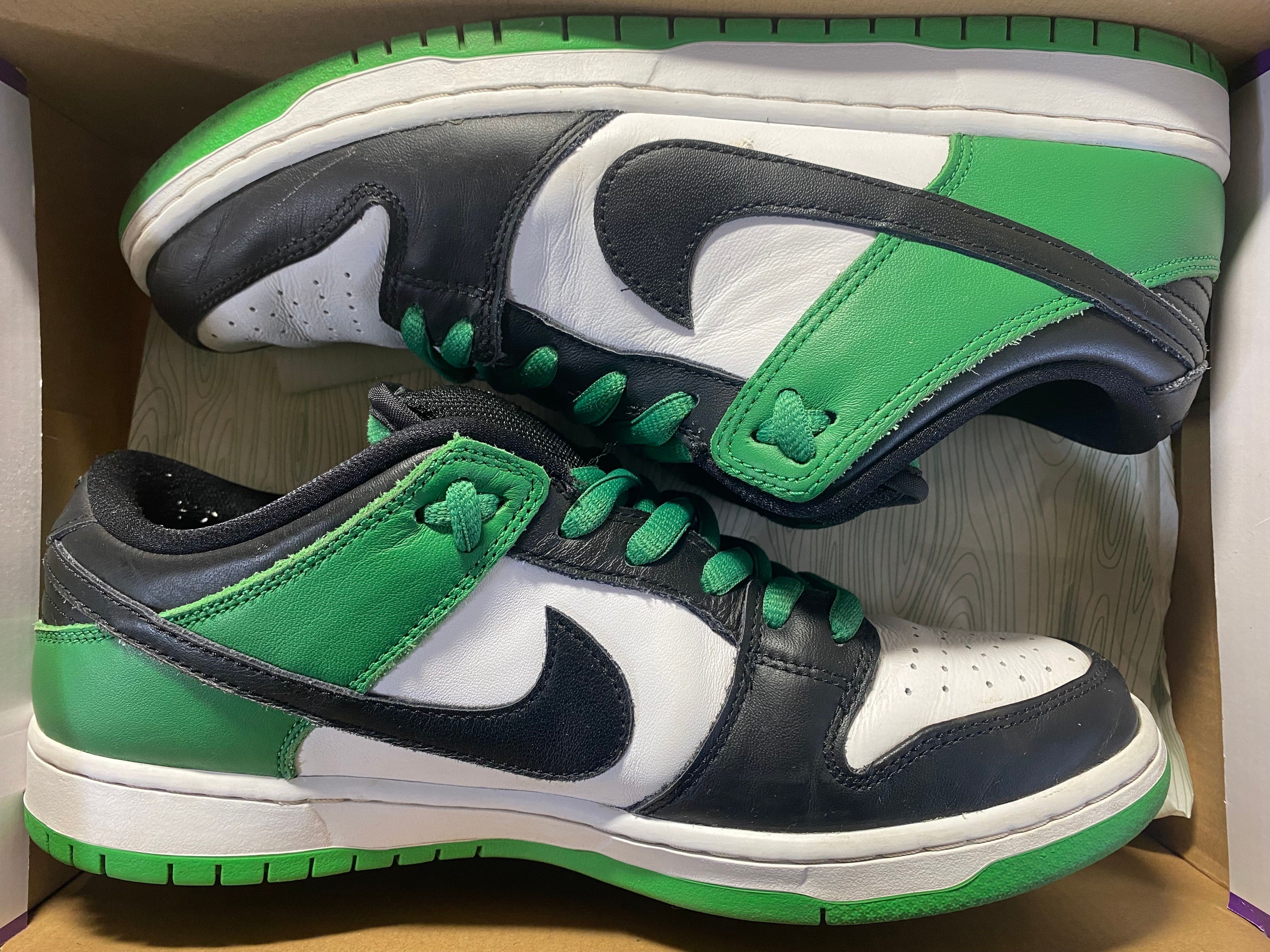 Nike SB Dunk Low Pro "Black and Classic Green"
