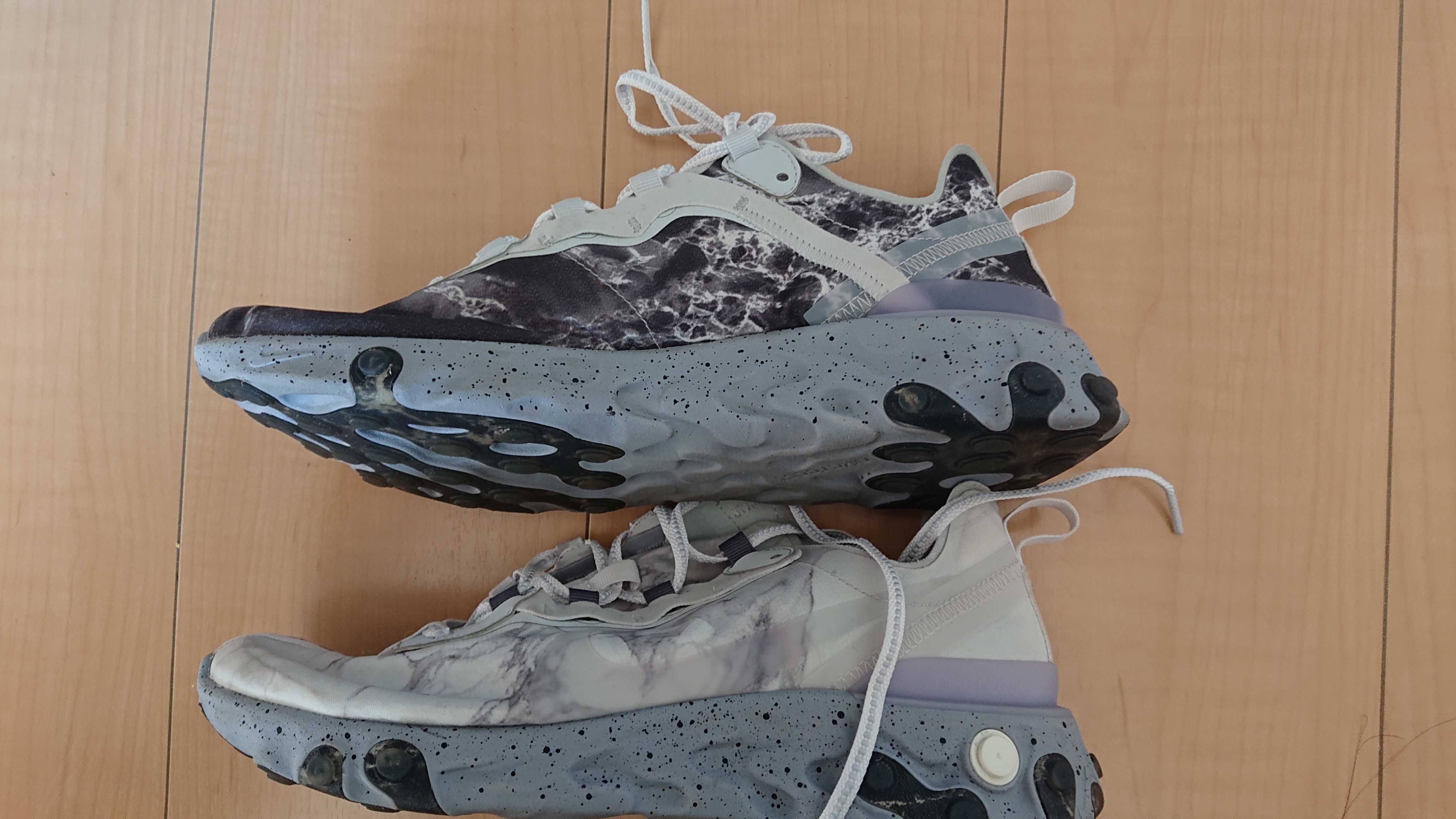 KENDRICK LAMAR×NIKE REACT ELEMENT 55 "PURE PLATINUM/CLEAR-WOLF GREY-BLACK"