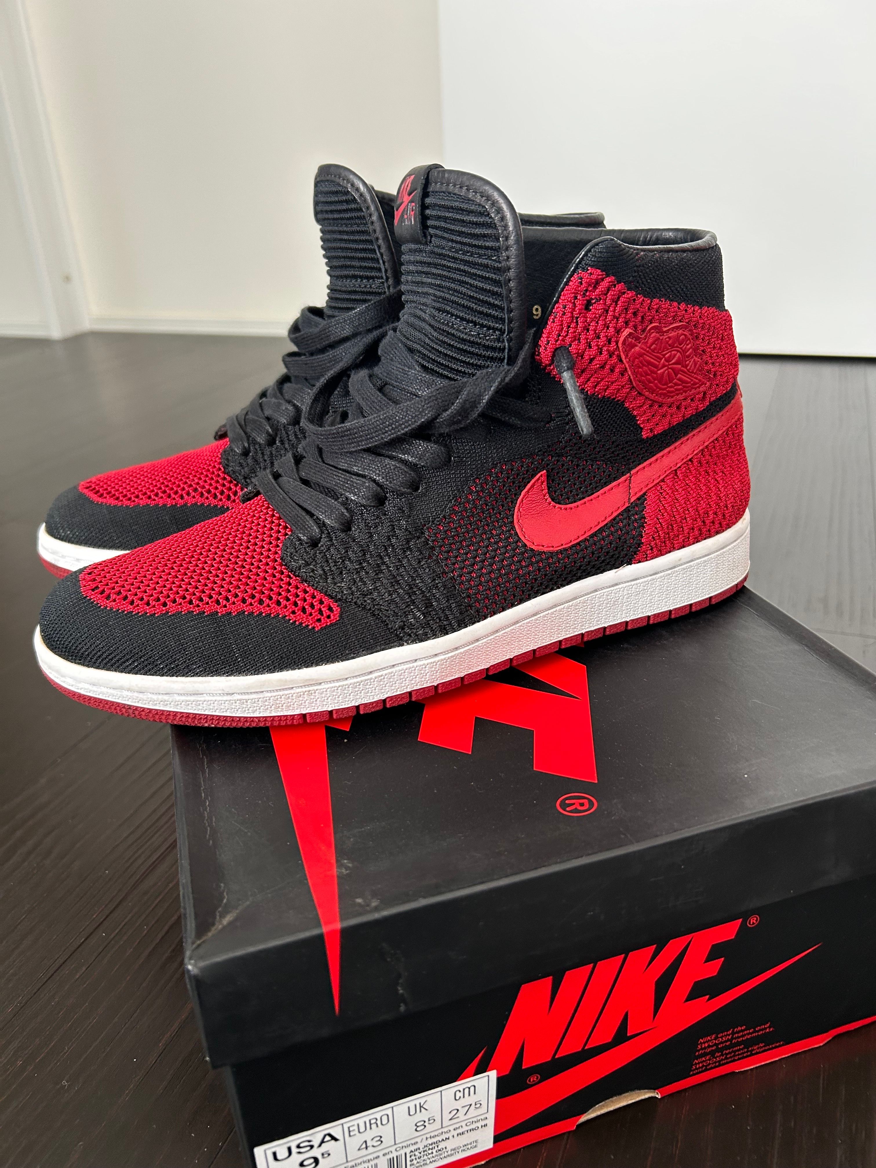 Nike Air Jordan 1 Retro High Flyknit "Bred"