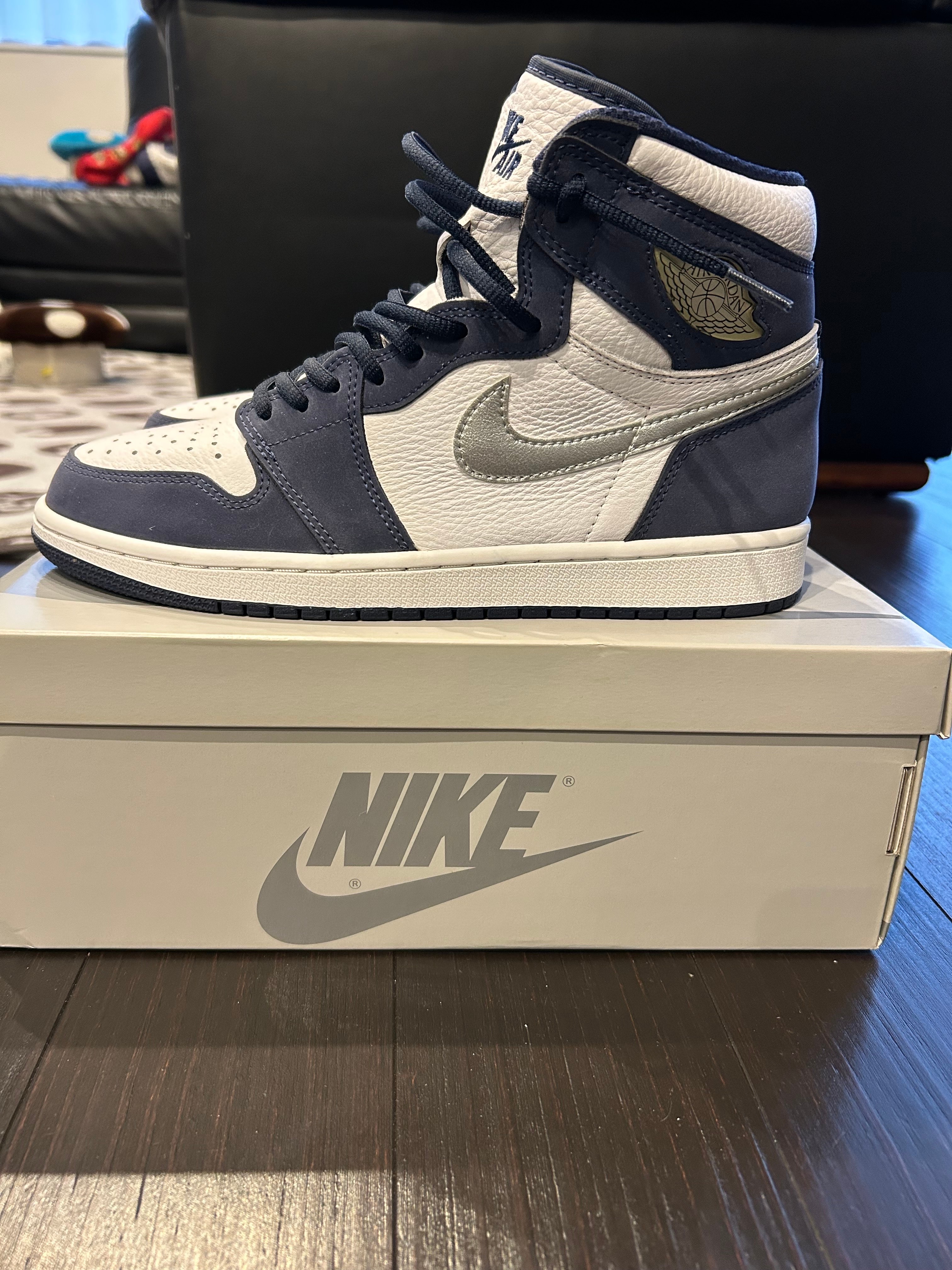Nike Air Jordan 1 High OG CO.JP "White/Midnight Navy" (2020) (Standard Box)