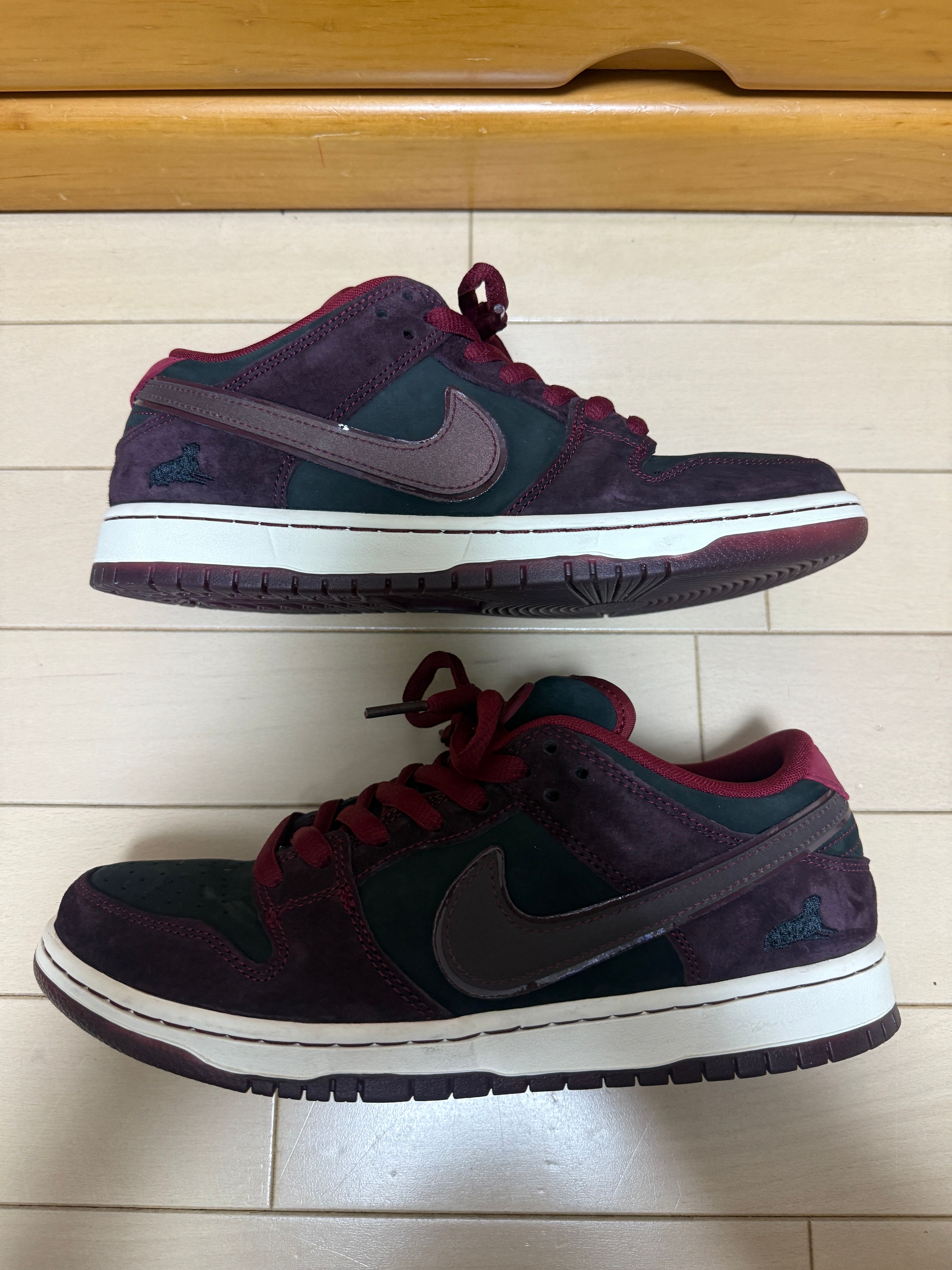 Riot Skateshop × Nike SB Dunk Low Pro QS "Mahogany and Team Red"
