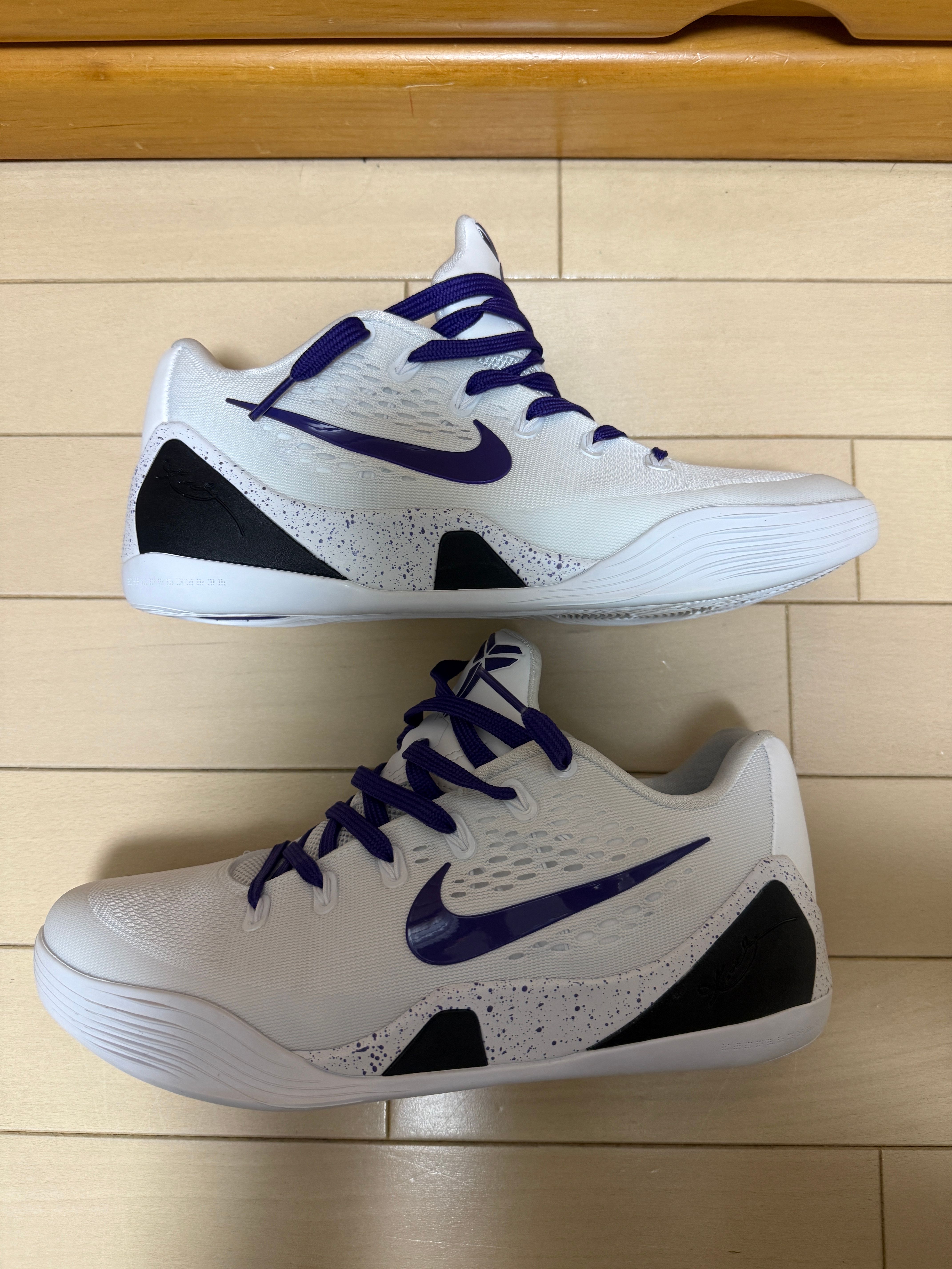 Nike Kobe 9 Elite Low EM Protro "White/White/Court Purple"