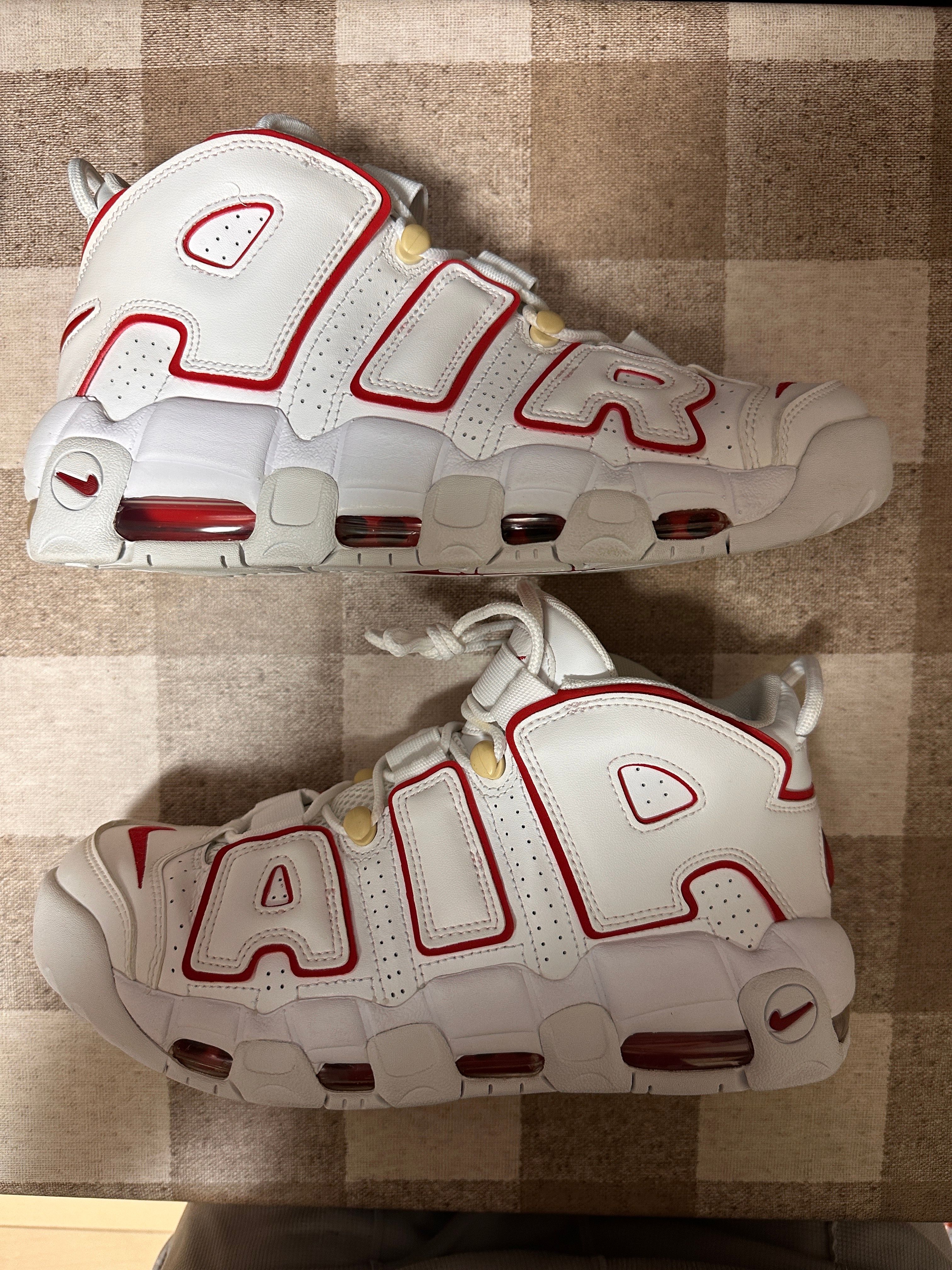 NIKE AIR MORE UPTEMPO "WHITE/VARSITY RED" (2021)