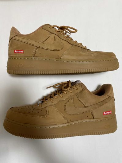 Supreme × Nike Air Force 1 Low "Flax/Wheat"