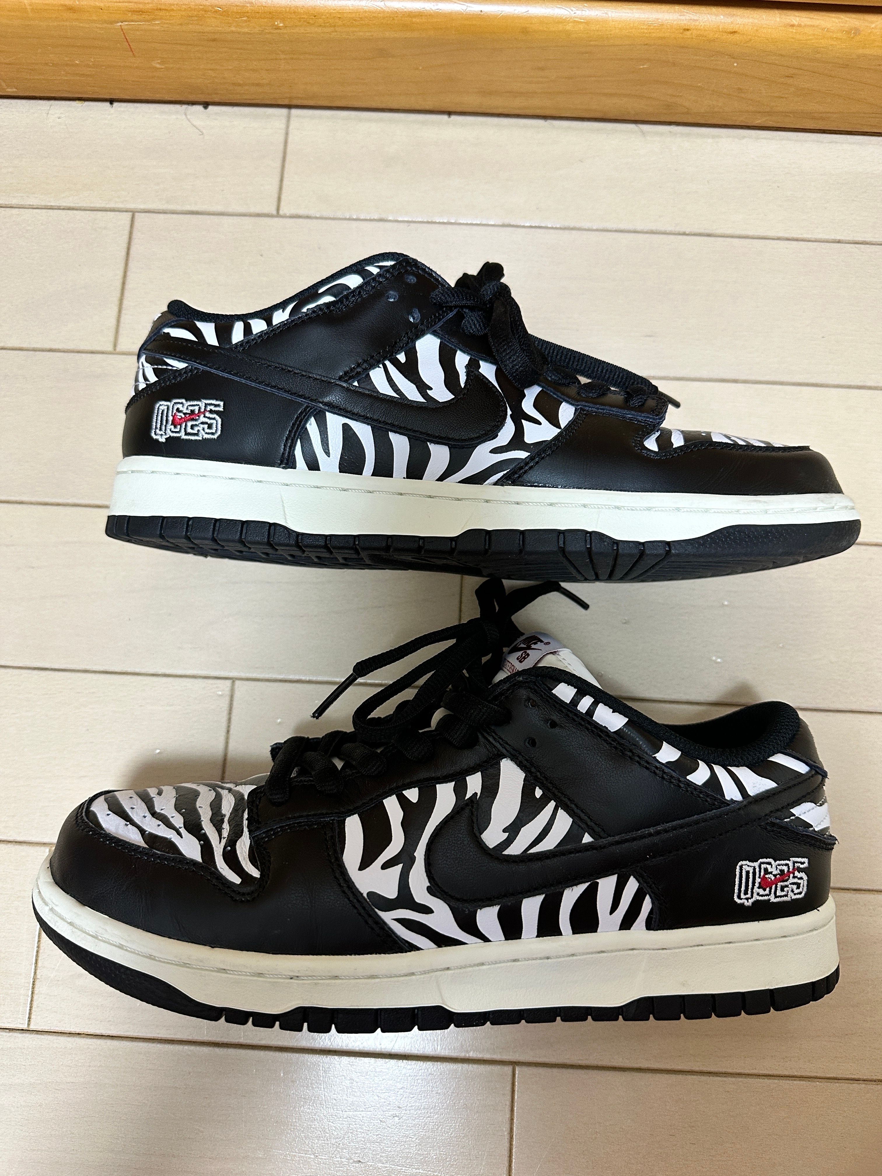 Quartersnacks × Nike SB Dunk Low "Zebra Cake/Safari"