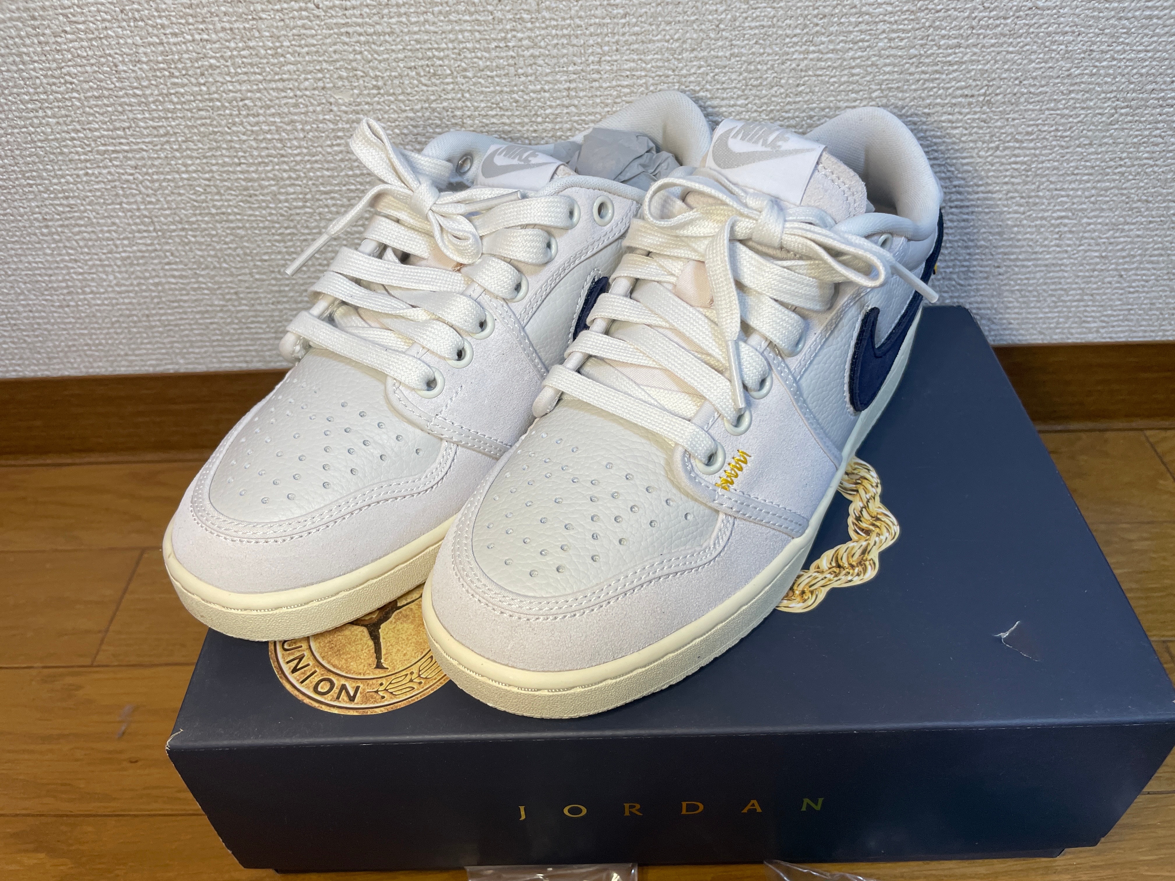 UNION × Nike Air Jordan 1 Low KO "Sail Leather"