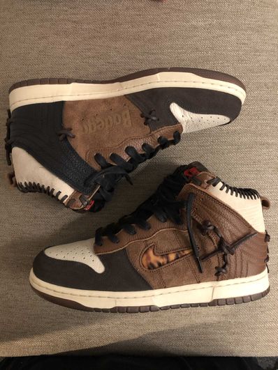 Bodega × Nike Dunk High "Legend Fauna Brown"