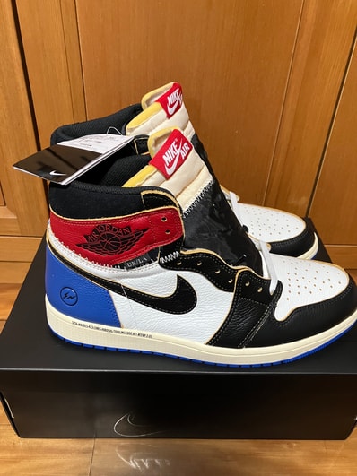 fragment design × UNION × Nike Air Jordan 1 High OG "Black/Varsity Red"